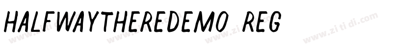 HalfwayThereDEMO Reg字体转换